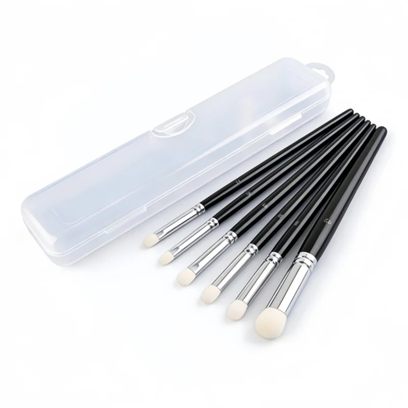 6-Piece Set Of Painting Dry Brushes, Paintbrushes, Handcraft Models, Ceramic Coloring, Art Fantasy Painting And Coloring