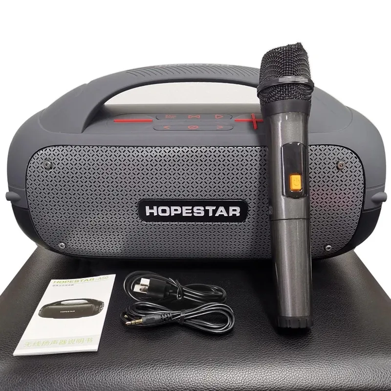 Professional High Power Horn Portable Blue Tooth Waterproof Wireless Microphone With Speaker A50