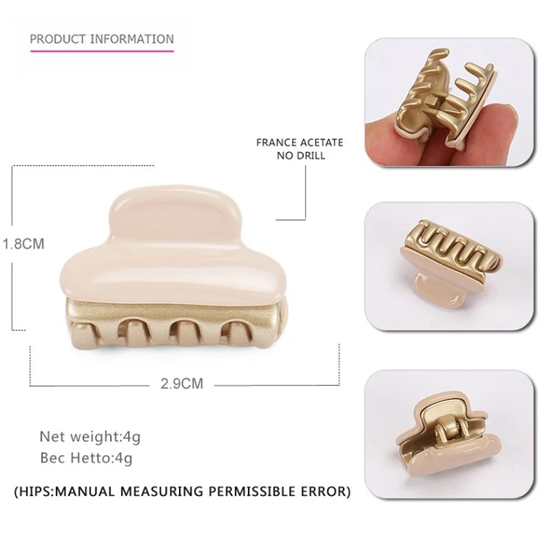 Cute A Paris French Styles Hair Claw Clip for Women Girls Acetate Hair Accessory Ornament Jewelry, Ponytail Holder for Party
