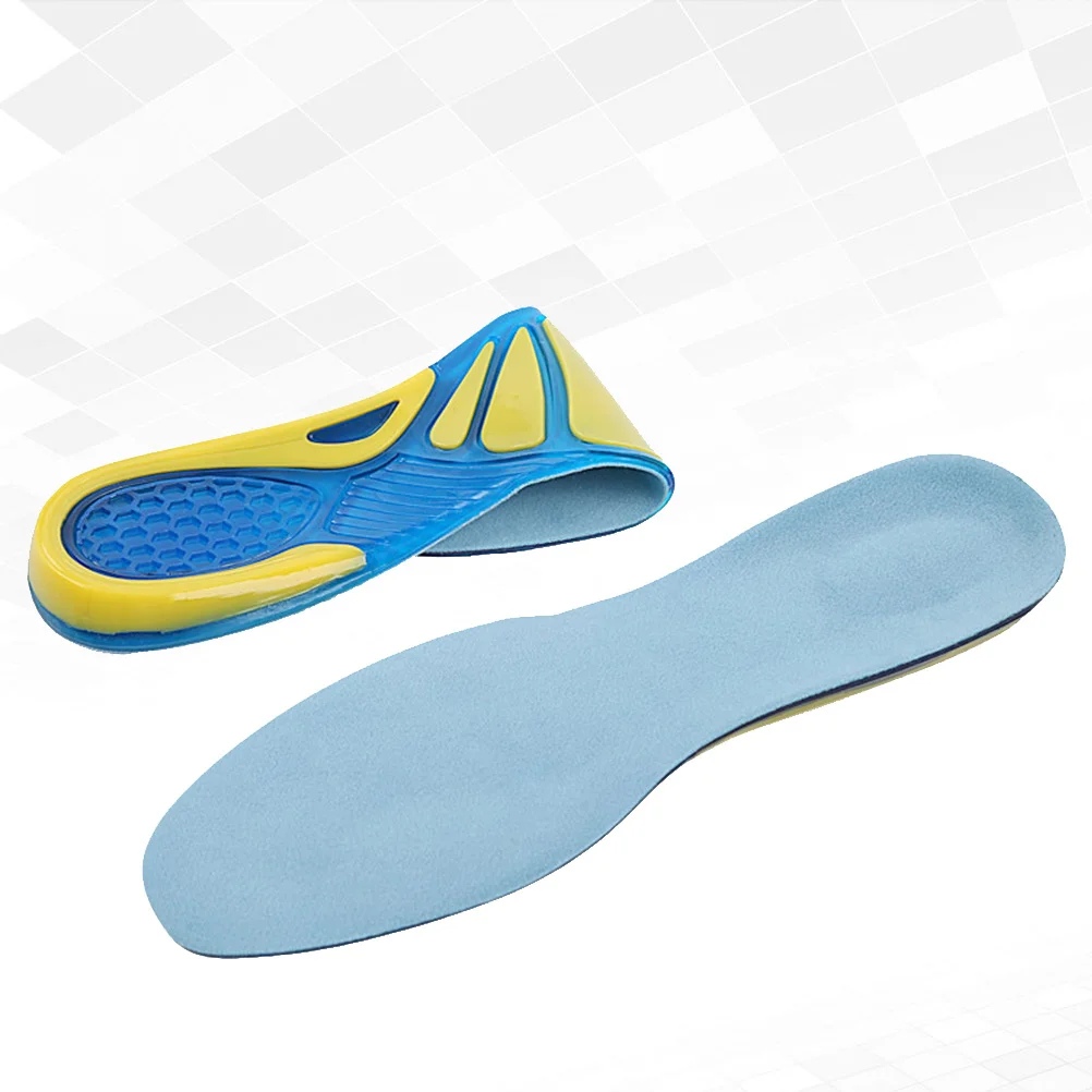 

1Pair Sports Insoles Anti-Slip Shock Absorbing Shoe Cushions Foot Massage Pads Size 35-38 for Running Foot Care Support