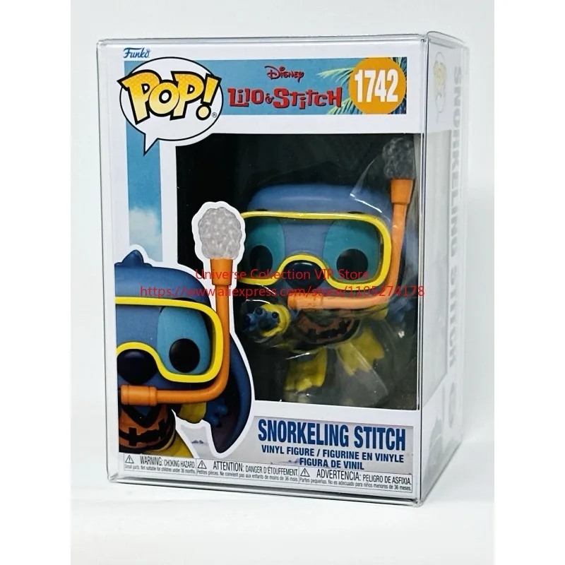 Funko Pop Disney Lilo & Stitch Snorkeling Stitch # Figura de Vinilo Nueva de la Marca 1742, Equipada con Protector para Coleccionistas