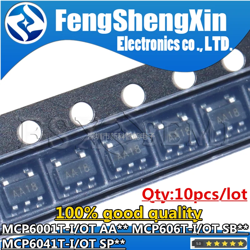 10PCS MCP6001T-I/OT AA18 AA** SOT23-5 MCP6001T MCP606T-I/OT SB** MCP6041T-I/OT MCP6041-I/OT SP** MCP606-I/OT