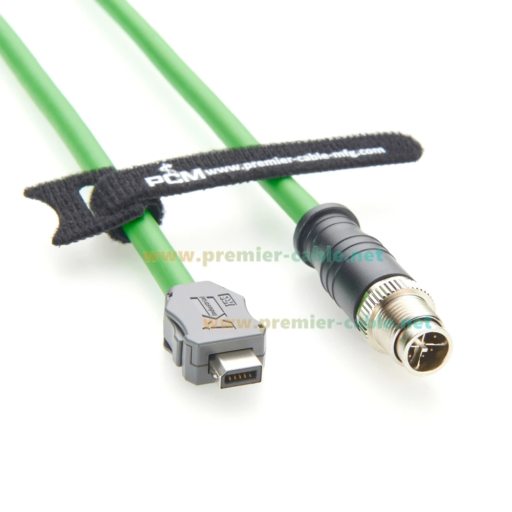 IX40G-B-10S-CV(7.0) IX B Stecker auf M12 8-Pin X-Code Steckerkabel IX 10P Typ B Industrielles Cat6A Serielles Kabel SFTP für Industriekameras – Detail 7