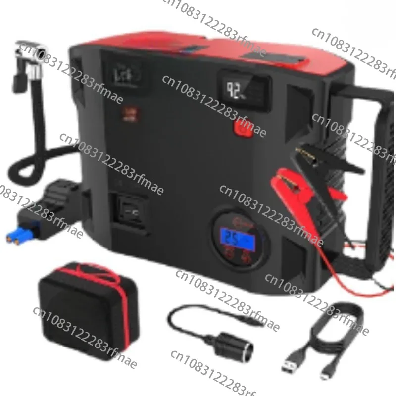 2000A Jump Starter Vehicle Emergency Tools with Air Pump Powerbank Jumpstart with LED Light Tire Inflator