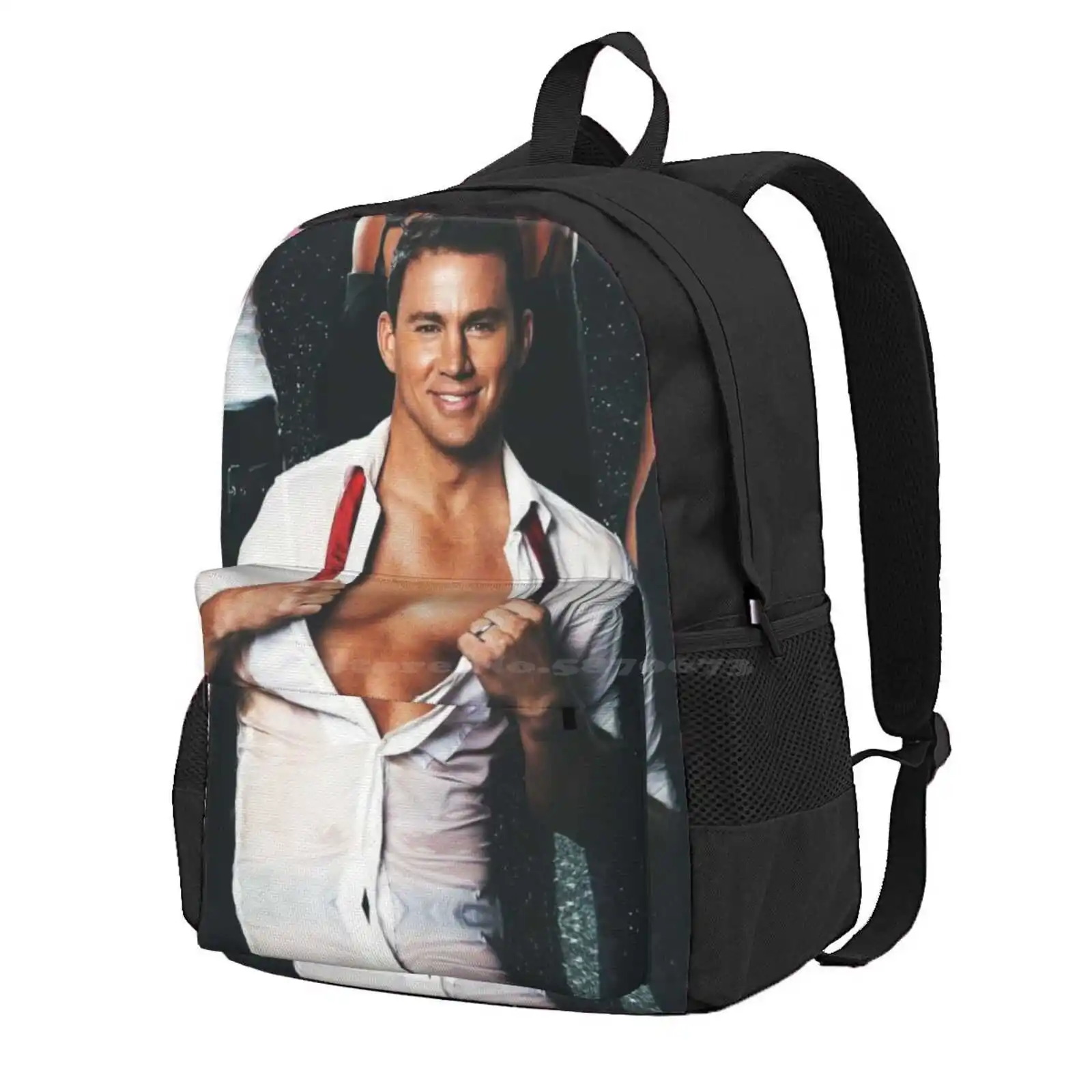 

Channing Tatum Hot Sale Schoolbag Backpack Fashion Bags Channing Tatum Abs Hot Man Men Magic Mike Skin Case Books Love