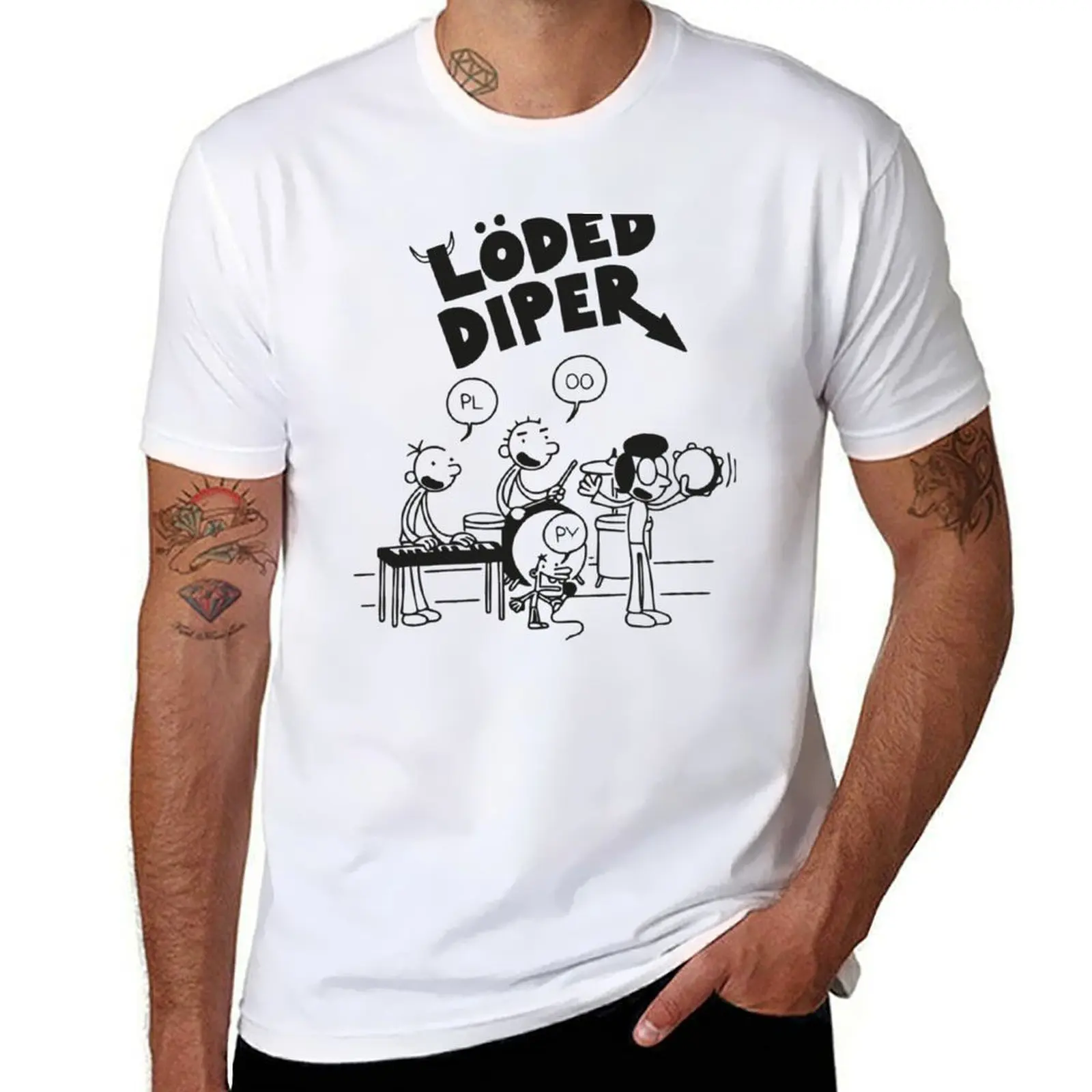 

Loded Diper Kids T-Shirt t shirts for man graphic funny t shirt man plain T-Shirt