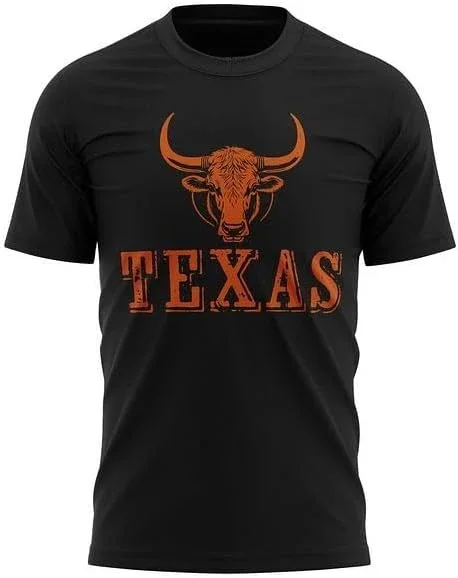 DY Summer Texas Shirts, Texas Longhorn Shirt for Men, Austin Lonestar State Fan T-Shirt