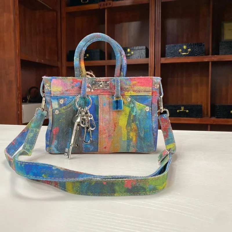 

Retro Denim Crossbody Bags for Women Shoulder Bag Fashionable Purse and Handbags Tote Bag for Women Designer Bag Сумка Женская