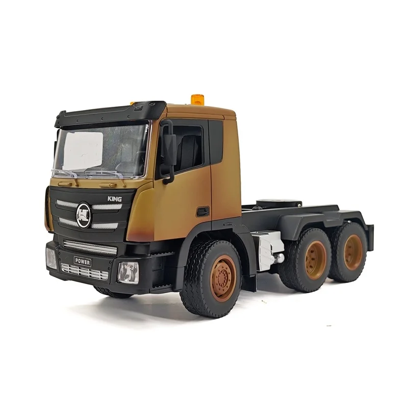 Huina Delin 1318 – remorque à plat, série d'ingénierie, télécommande à neuf canaux, véhicule d'ingénierie de Simulation, voiture jouet électrique