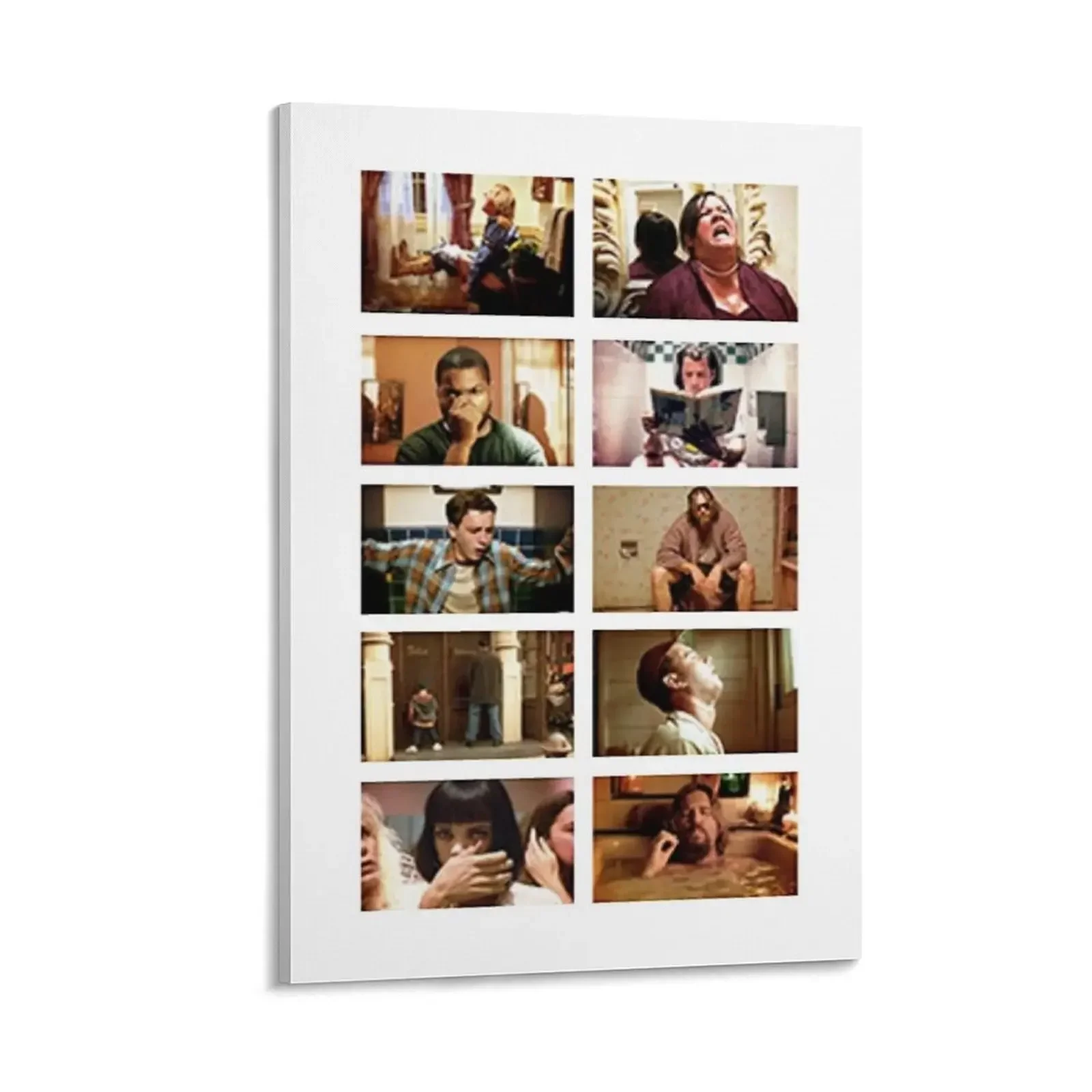 

Funny Bathroom Art Movie Canvas Painting home decorations and organization Paintings for bedroom Wall posters