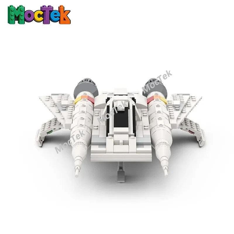 

Футуристический ретро-космический корабль (альтернативная сборка MOC), элегантная классическая модель галактического истребителя для премиум-подарков и демонстрации