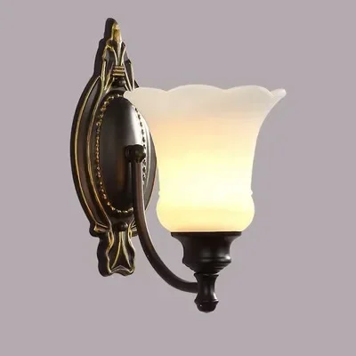 الأمريكية بسيطة السرير الجدار مصباح غرفة المعيشة حائط الخلفية غرفة نوم الممر المدخل غرفة الطعام خمر الزجاج الحديثة الجدار مصباح #6