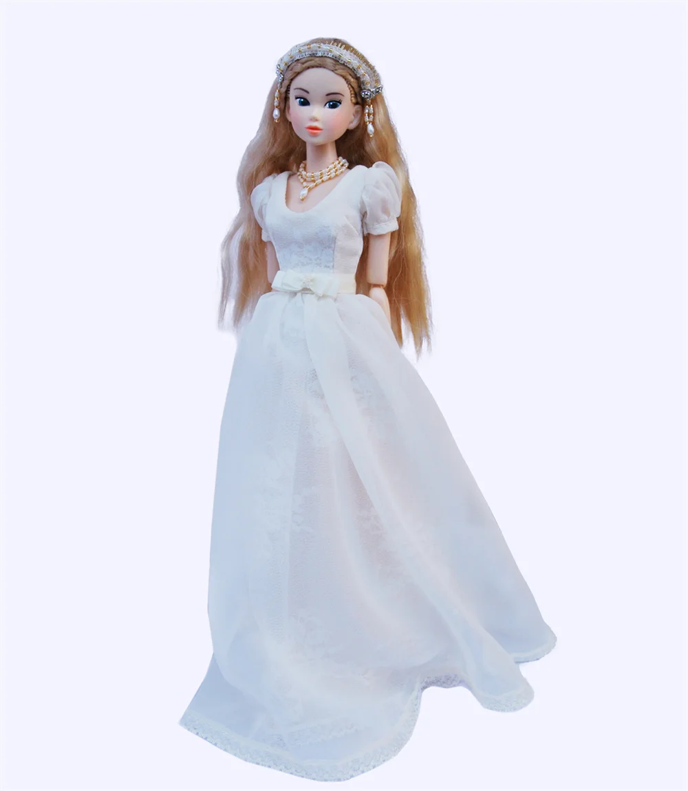【2-4 Weeks Made】1/6 Scale Fashionable Versatile Elegant White Wedding Dress Fit 30cm momoko OB24 OB27 Bedoll PP ST FR Body