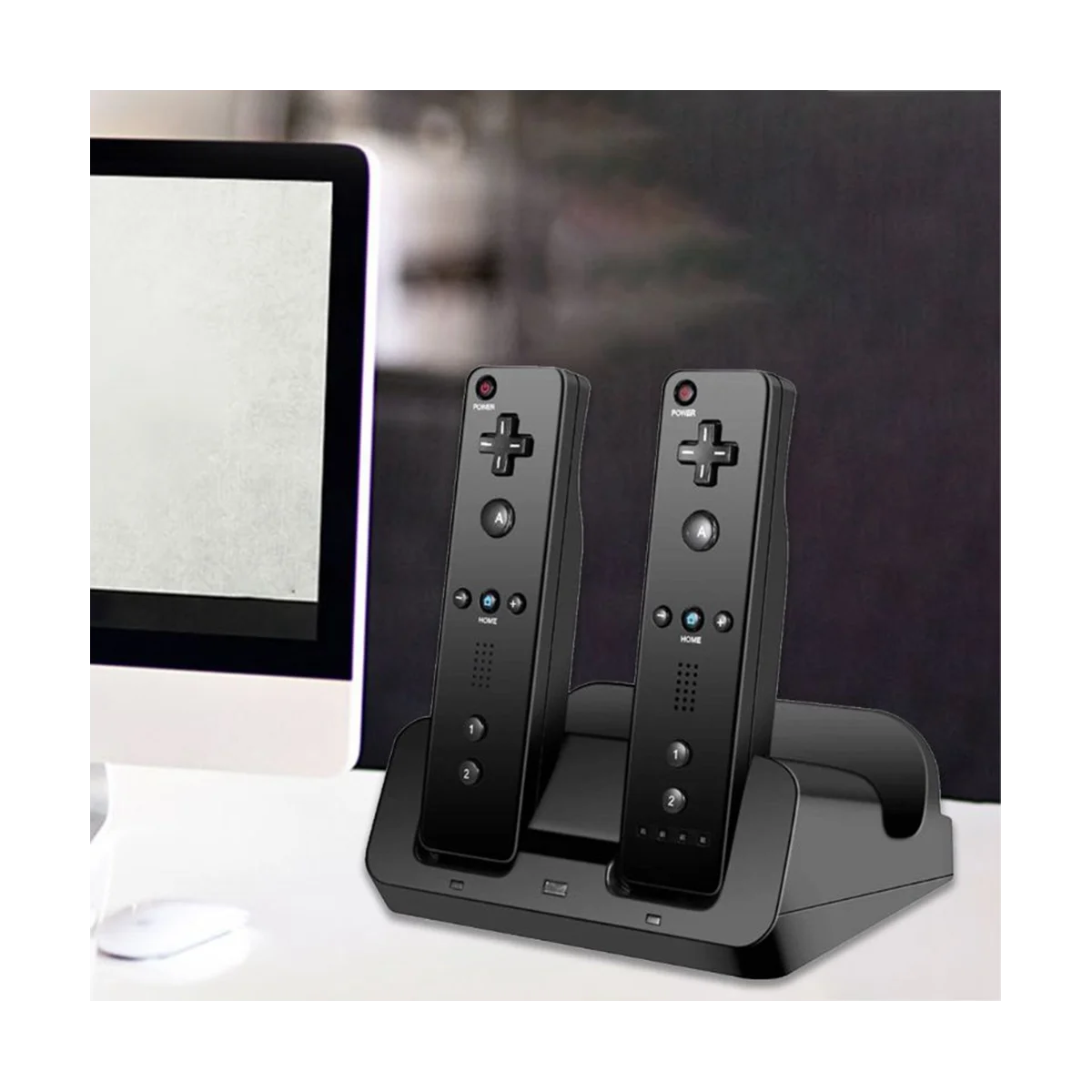 Wii U 게임패드용 스마트 충전 스테이션 도크 스탠드 충전기, 원격 컨트롤러 A9LC (흰색)