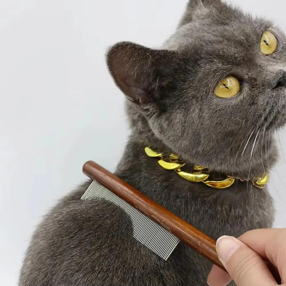 New Long Hair Cat Combs Open Knots Remove Floating Hair Cat Comb Brush Pet Cleaning Supplies Pet Accessories