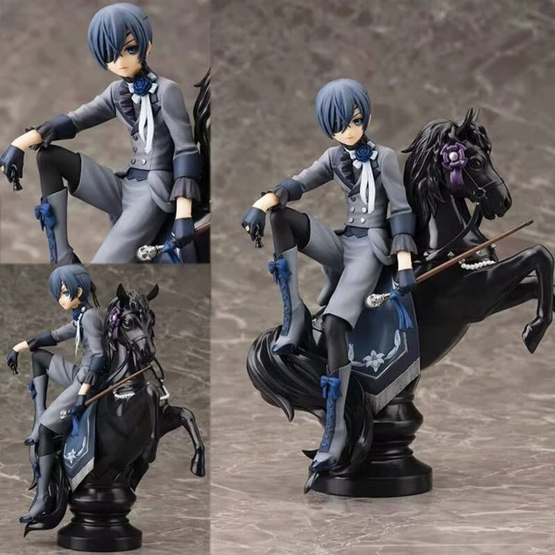 

18 см аниме Черный дворецкий книга цирка Куросицудзи Сиэль ПВХ фигурка Коллекционная модель игрушка в подарок