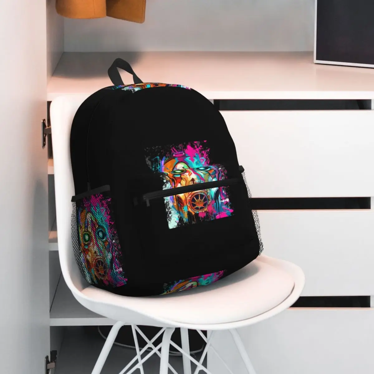 B-Borderlands Shooting Game Gaming Backpack Daypack Large Capacity Kids BookBag School Bag Shoulder Bags for Men Women