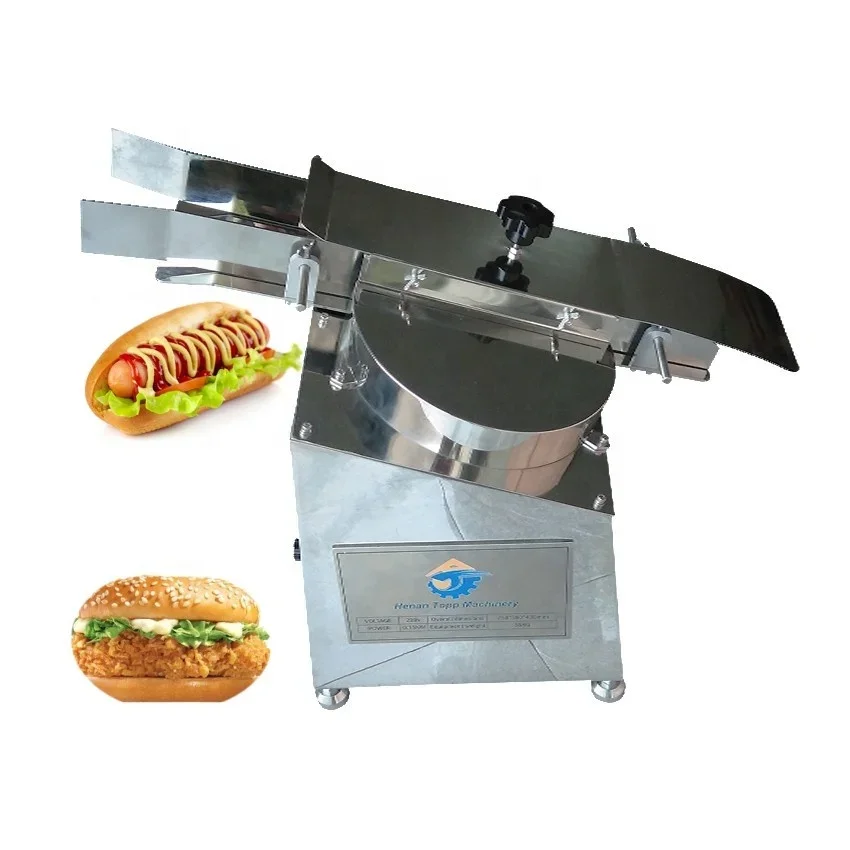 hot dog bun bread hamburger cutting machine burger buns