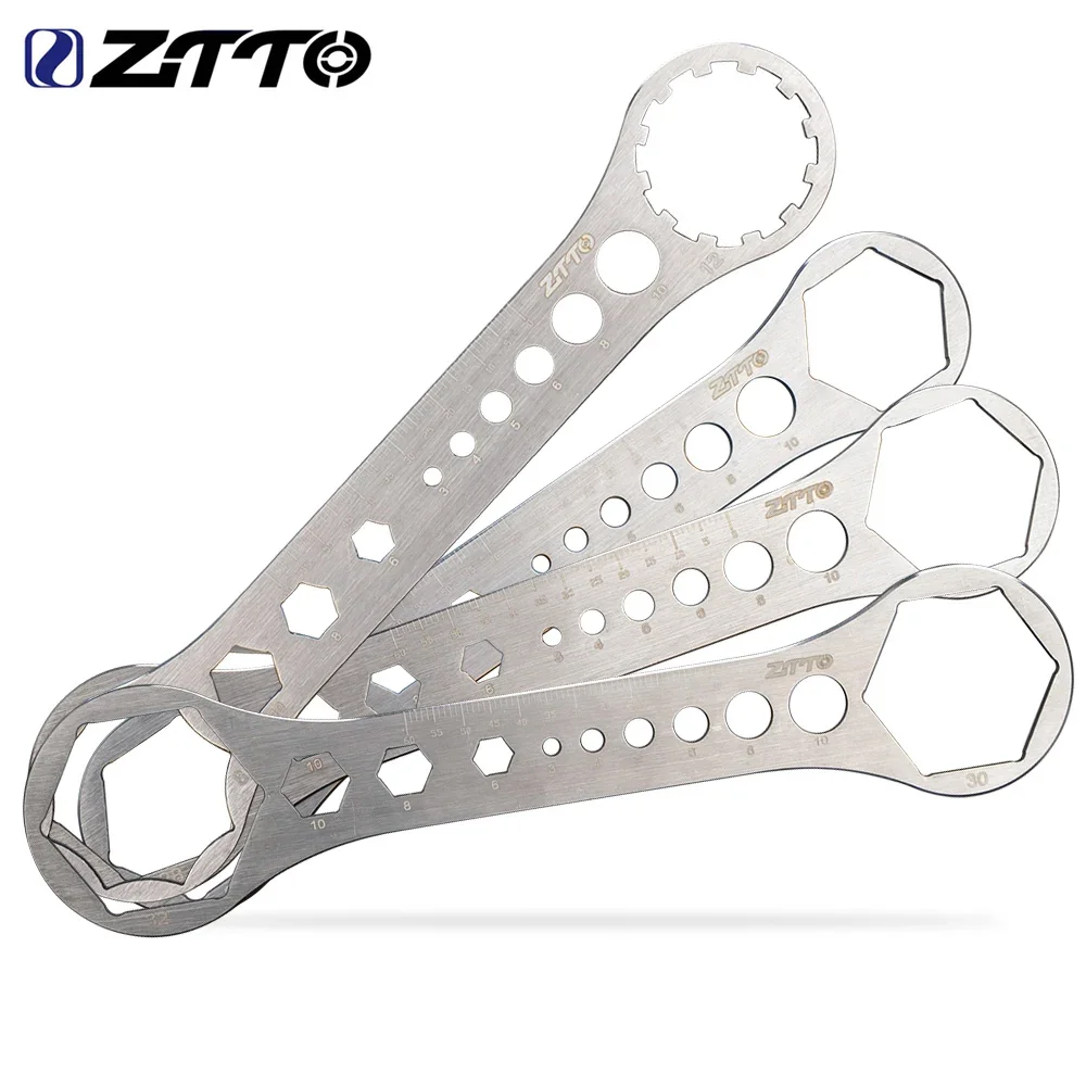 ZTTO MTB Suspension Fork Cap Installation Remover Repair Allen Wrench Socket 24mm 26mm 27mm 28mm 30mm 32mm Bottom Bracket Tool