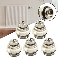 1/2/3/5pcs Vent Valve Ring Auto Cut-off Self Bleeding Radiator Valve Automatic Air Vent Home Renovation Radiator Accessories