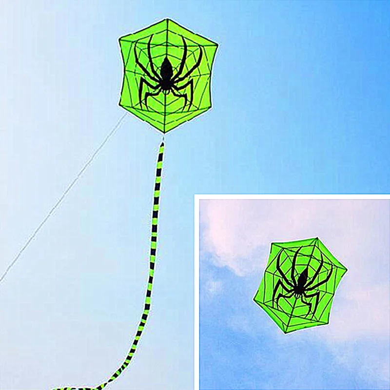 

free shipping spider kite flying for adults outdoor toys parachute gel blaster papalotes cometas grandes inflatable games sports