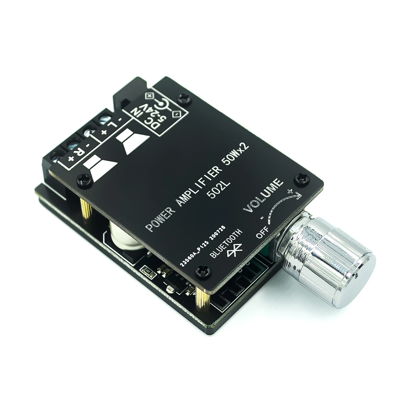 ZK-502L MINI Bluetooth 5.0 DC 5-24V Wireless Audio Digital Power amplifier Stereo board 50Wx2 Amp Amplificador