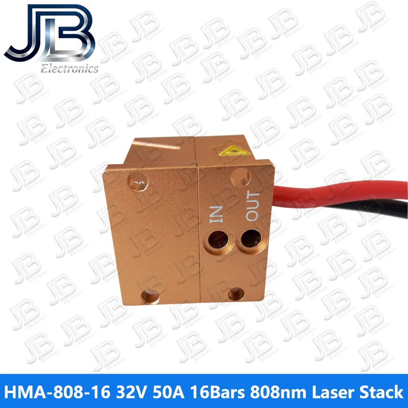 HMA-808-16 800W 16Bars 32V 50A 808nm كومة الليزر لإزالة الشعر #4