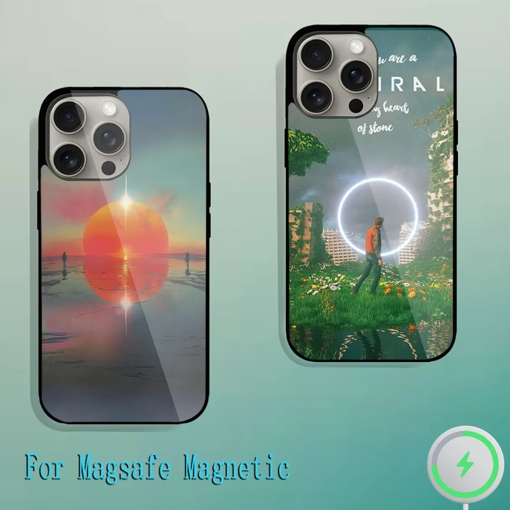 Band I-Imagine Dragons Loom Phone Case  For iPhone 11 12 13 14 15 Plus Pro Max Magsafe Magnetic Wireless Charging shell