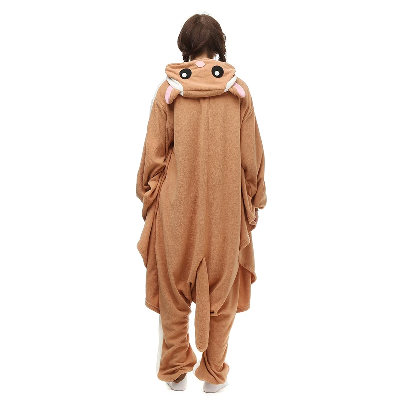 Kids Flying Squirrel Onesie Adult Women Men Kigurumis Pyjamas Animal Cartoon Pajama Homewear Halloween Cosplay Party Costume XXL