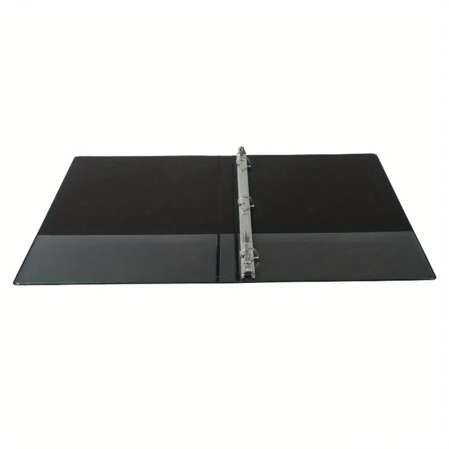 คลิปหนีบกระดาษทนทาน 1" D-Rings เอียง 1" สีดํา แพ็ค 12 ชิ้น น้ําหนักเบา พกพาสะดวก