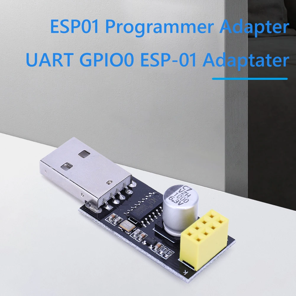 USB To ESP8266 ESP01 Programmer Adapter CH340 ESP-01 Adapter Support Windows Systems 1000uF Solid-state Capacitor