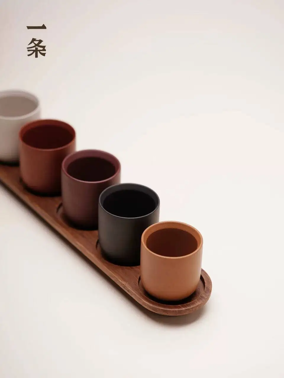 A Set Of [Little Five Blessings] Original Purple Clay Tea Cups