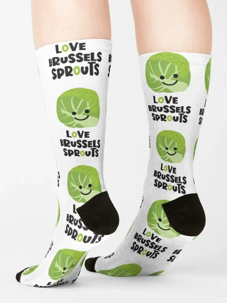 Love the Brussels Sprouts Socks funny gifts Christmas Luxury Woman Socks Men\'s