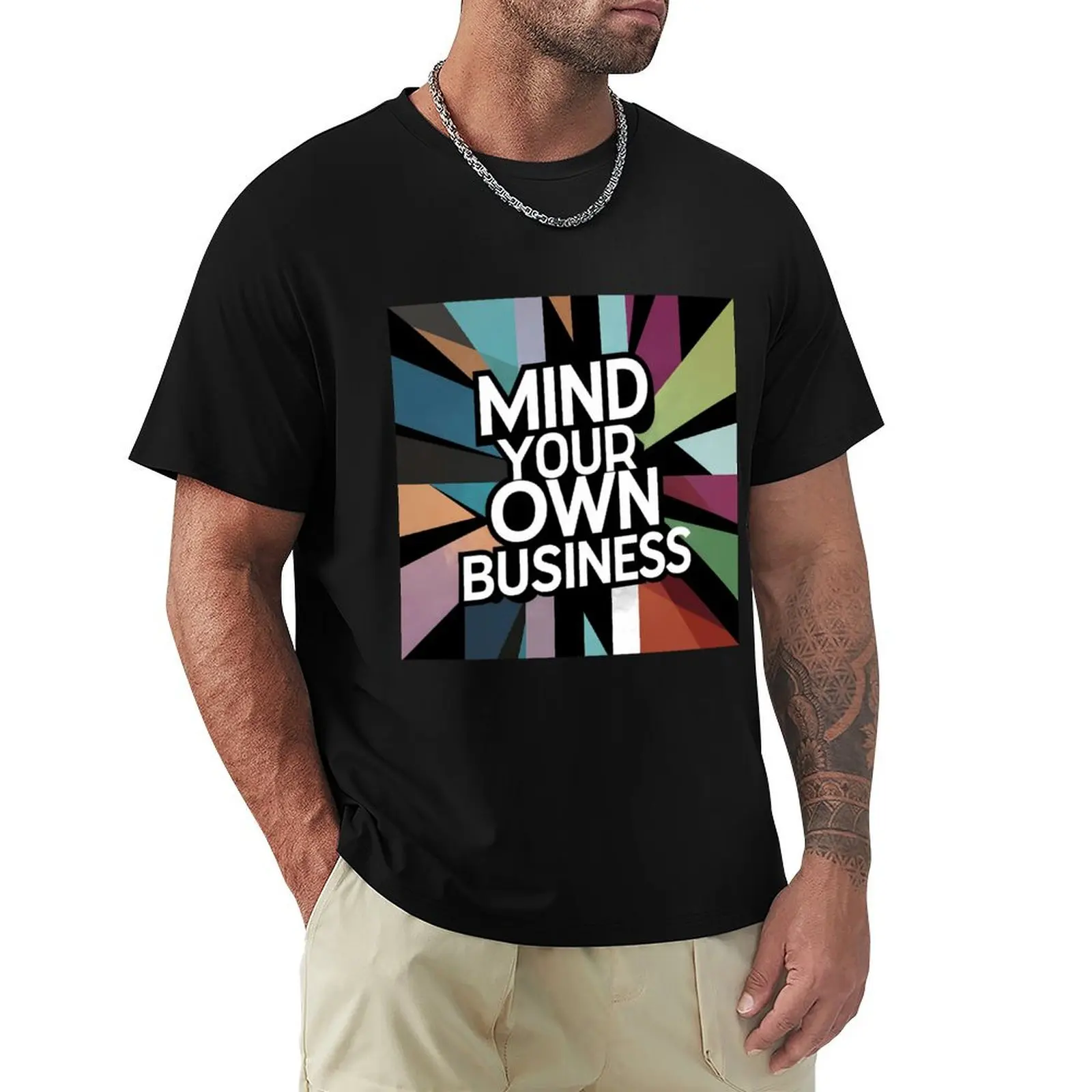 Mind your own business T-Shirt Minimalist Graphic Tee Shirt