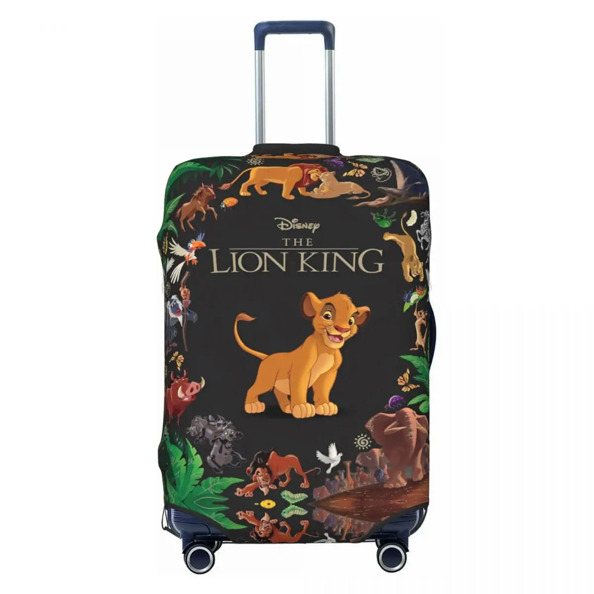 

Custom The Lion King Movie Luggage Cover Elastic Retro Simba Cartoon Travel Suitcase Protective Covers Fits 18-32 Inch
