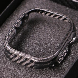 Ultra 2 49mm Thin Genuine Carbon Fiber Case for Apple Watch Series 8 9 49mm Aramid Fiber Cover for iWatch Protective Case