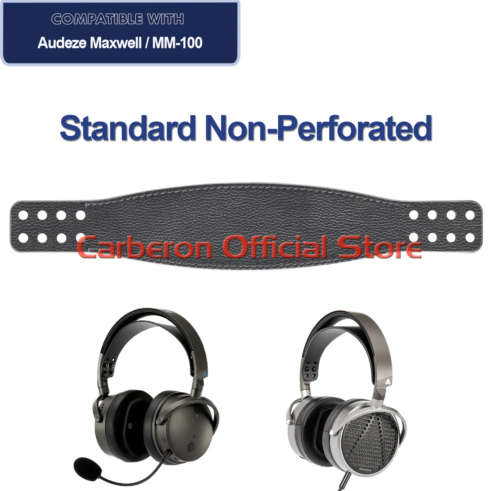 Carberon ? bandeau en cuir vritable pour casque de jeu Audeze Maxwell et couteurs professionnels Audeze MM-100