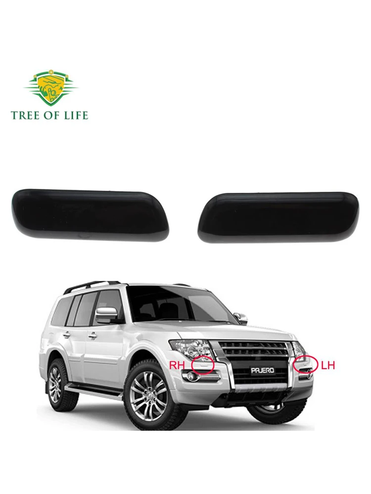 For Mitsubishi Pajero Shogun V87 V93 V96 V97 2006 2007 2008 2009 2010-2016 Front Bumper Headlight Washer Spray Nozzle Cover Cap