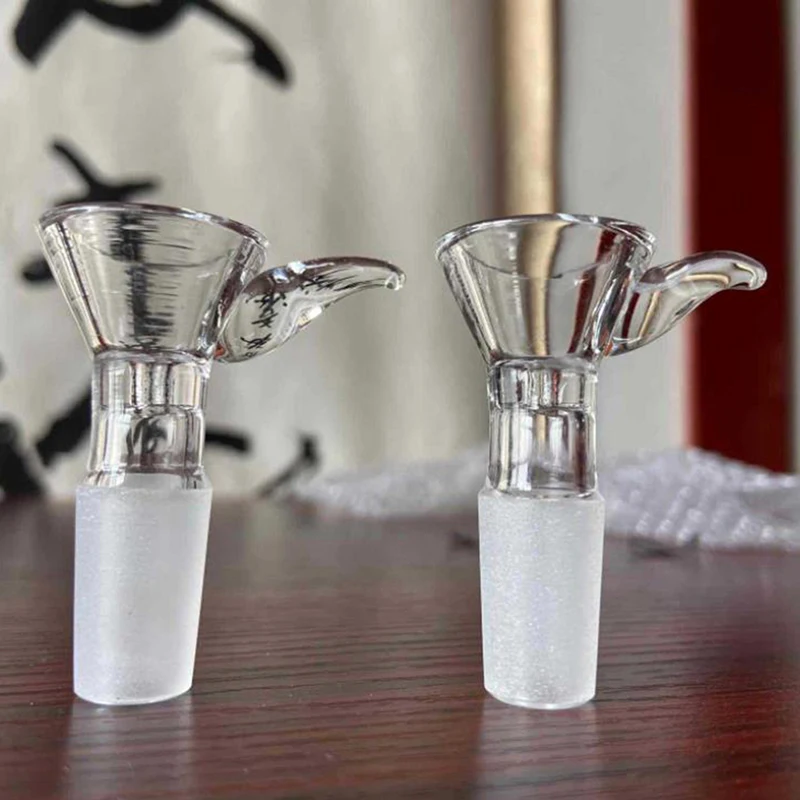 14mm Glass Joint Transparent Slide Male Glass Bowl With Handle for Laboratory Funnel Type Chemistry Accessries