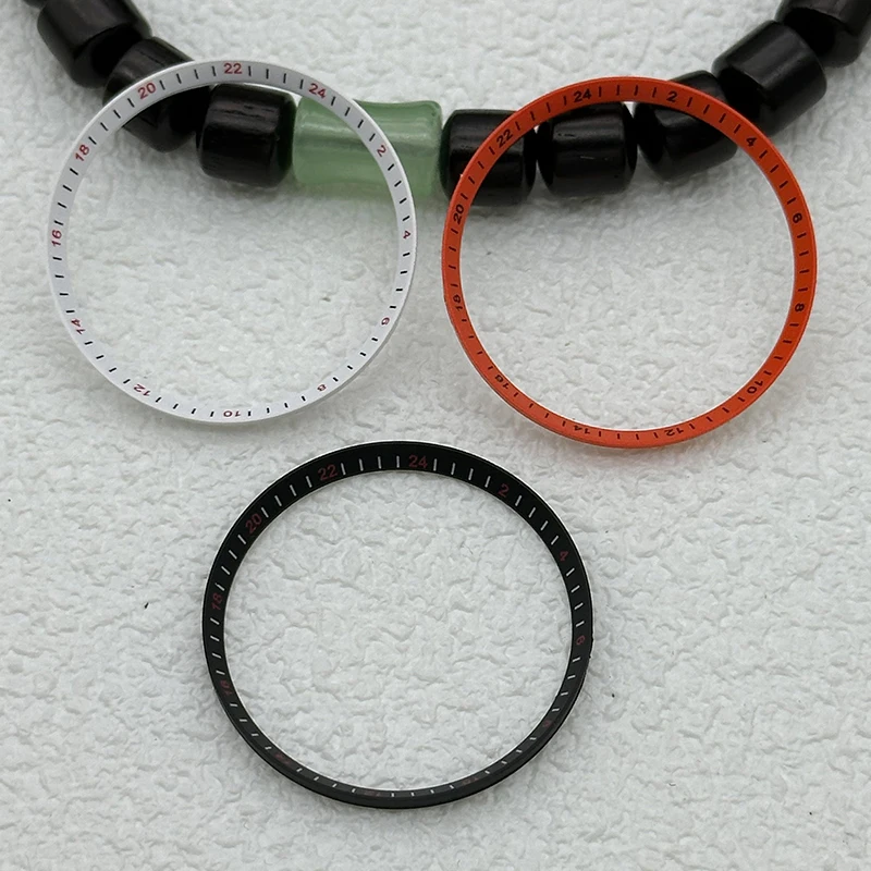 30.5 mm X 27.5 mm Watch Bezel Ring Compatible SKX007 SKX009 SRPD Cases Plastic Bezel Compatible NH35 NH36 Watch Case Index Ring - view 3