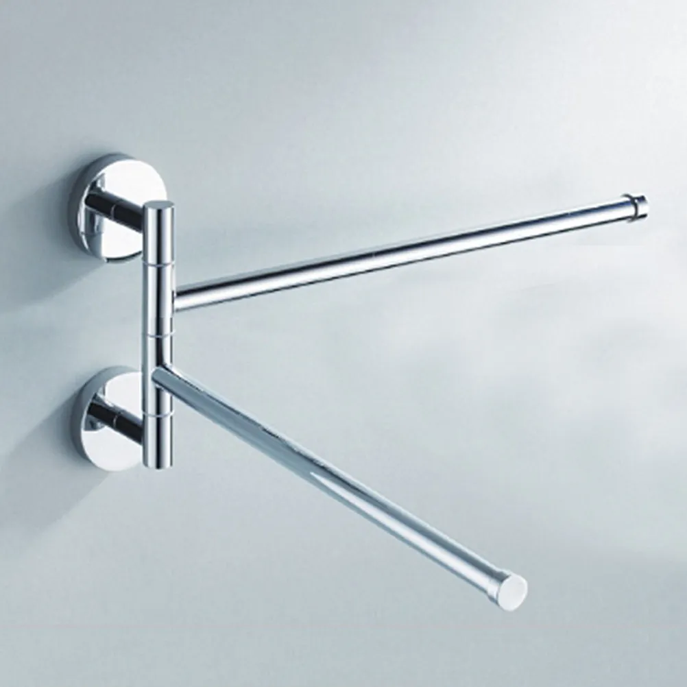 

Настенный держатель для полотенец из нержавеющей стали с защитой от ржавчины, вращающийся, для ванной и кухни, органайзер-рейка