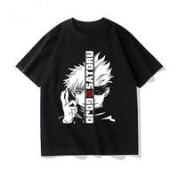 Jujutsu Kaisen Gojo Satoru Anime T-shirt Blindfold Rose Symbol Cotton Summer Streetwear Casual Graphic Tee for Men Women​