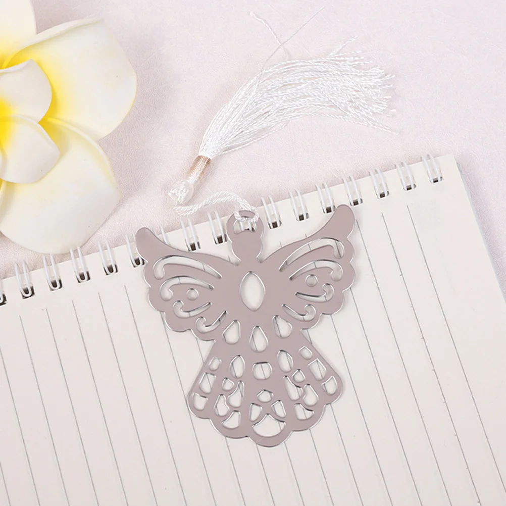 

10Pcs Creative Hollow Metal Bookmark Thin Lightweight Page Marker for Reading Books School Office Tassel Gift Hollow Book Marker