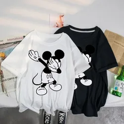 Boys Girls Minnie Mickey Mouse Shirt Kids Streetwear Short Sleeve Children's Tshirts Boys Girls Clothing T-shirt Tops Teen 3-14y