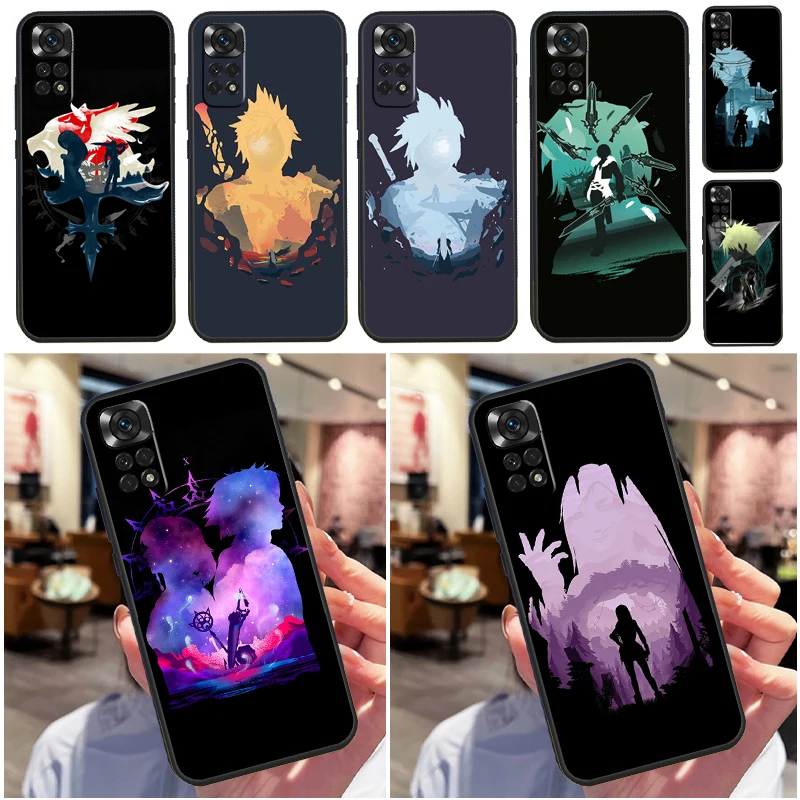 Final Fantasy Poster Case For Xiaomi Redmi Note 11 Pro 11S 8 9 12 10 Pro 10S 9S Redmi 9 10 12C 9C 10C Back Cover
