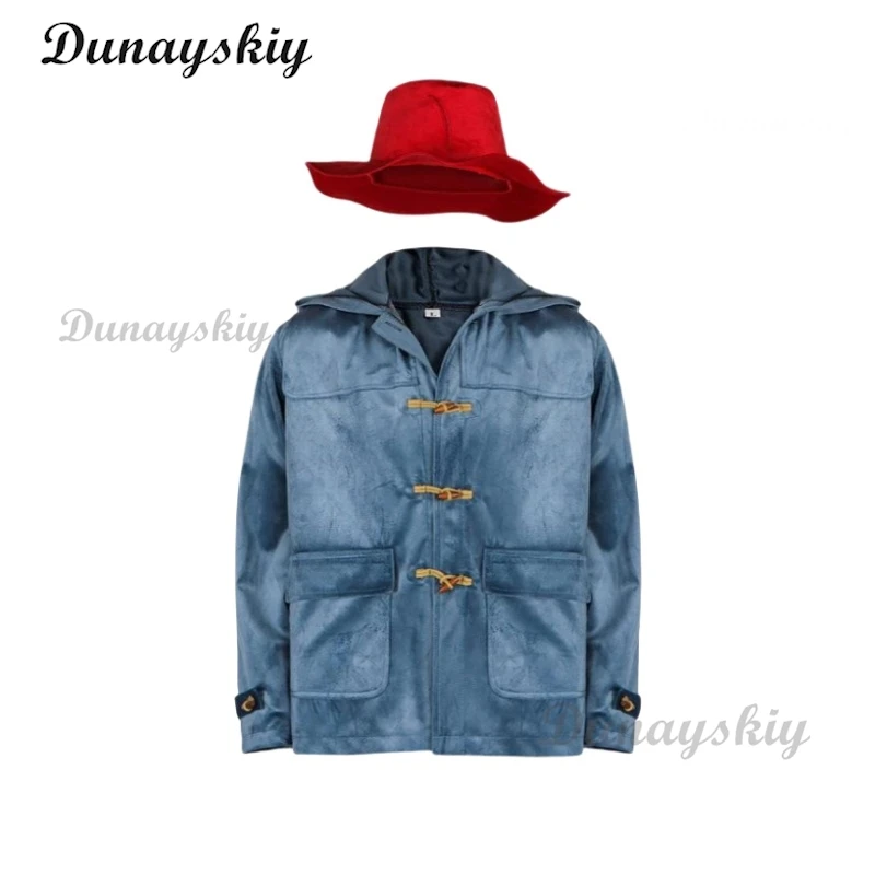 أنيمي فيلم لطيف الدب باددينغتون تأثيري حلي معطف قبعة Doujin الملابس حكاية للجنسين عيد الميلاد