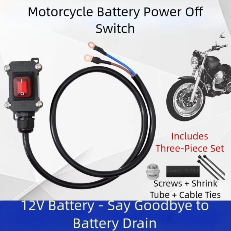 Heavy Duty Motorcycle Battery Disconnect Switch 12V 24V DC Waterproof Power Cut Motorcycle Accessories 2026 Practical