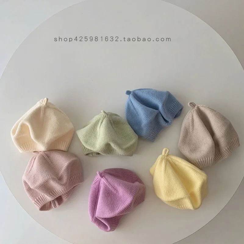 Baby Girls\' Beret Hat, Acessórios de Moda, Toddler Cap, Infantil Stuff, Primavera, Outono, Kids, 1-5Y