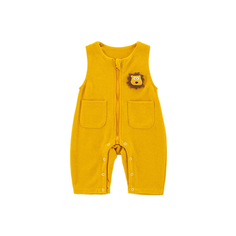 

2025 Newborn Baby Clothing Jumpsuit Multi Colored Sleeveless Vest Ha Yi Boys' Overalls Baby Outdoor Clothing A-class Romper