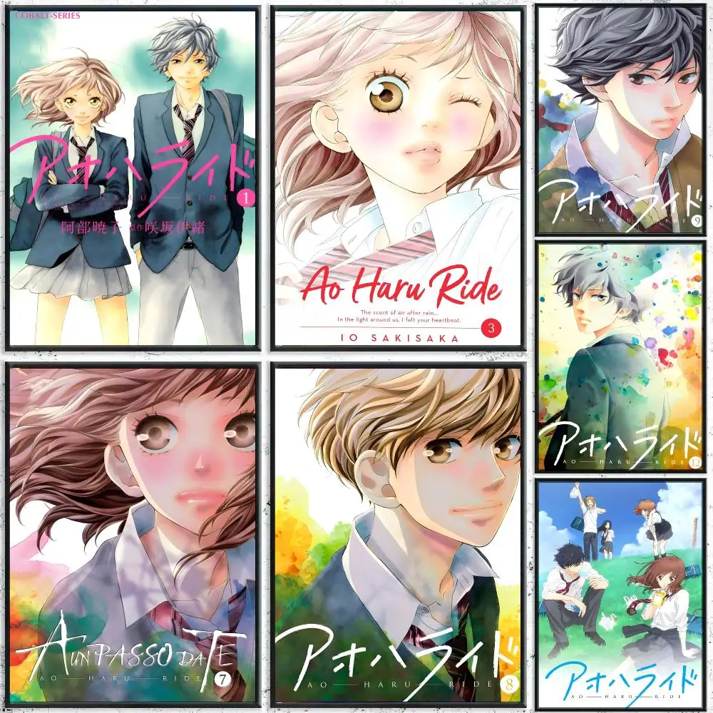 Anime A-Ao Haru Ride Poster HD Waterproof Wall Decal for Study, Living Room & Garage, DIY Great Gift for Fans